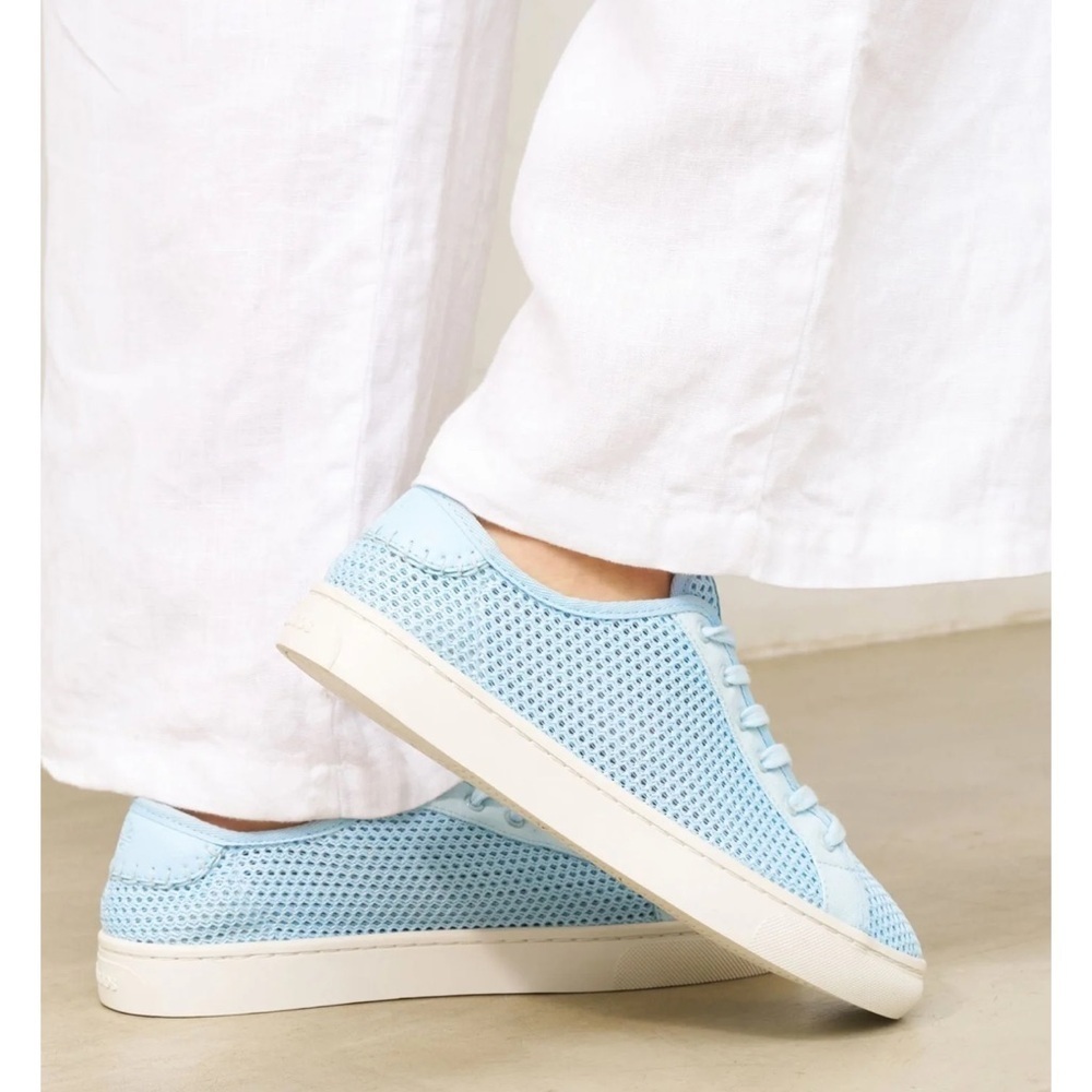 Soludos‎ The Original Ibiza Azure Blue mesh lace up sneakers sz 10 new